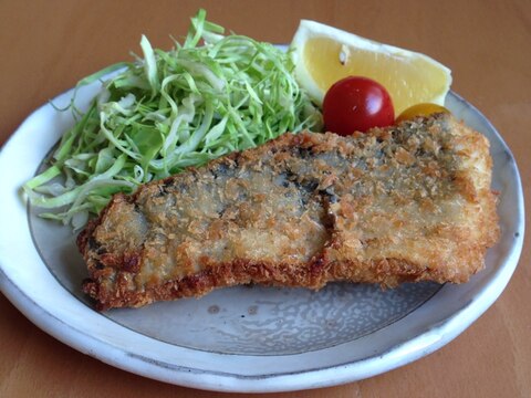 さごしのチーズパン粉焼き♪